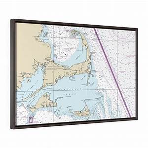 Cape Cod And The Islands Floating Frame Canvas Nautical Chart Chart Mugs