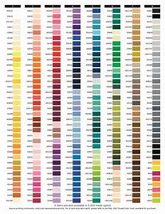 Embroidery Thread Color Chart Google Search Machine Embroidery