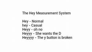 the quot hey quot measurement scale heyy know your meme