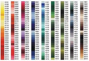 Madeira Threads Madeira Skeins Color Charts List Of Colors Madeira