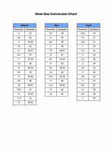 2021 Shoe Size Chart Fillable Printable Pdf And Forms Cloud Girl