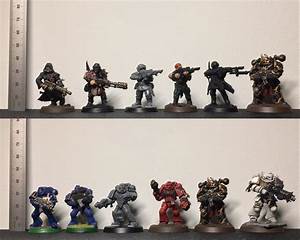 Size Comparison Of Some Models Extremely Accurate R Warhammer40k