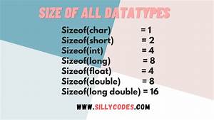 Size And Limits Of Datatypes In C Language Sillycodes