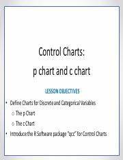 Lesson 57 The P Chart C Chart Slides Pdf Control Charts P Chart