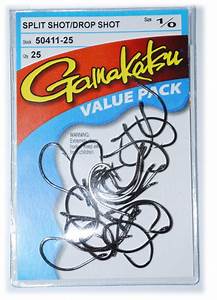 Gamakatsu Drop Shot Hook Size 1 0 Value Pack Qty 25 Hooks Welcome