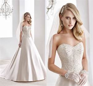 2016 Satin Wedding Dresses By Spose Strapless Beading Crystals