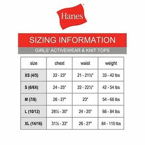 Hanes Hanes Girls Long Sleeve Crewneck T Shirts 2 Pack Sizes 4 16