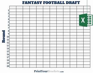 Printable Nfl Draft Sheet