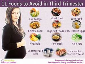 A Woman Standing In Front Of An Image Of Foods To Avoid Them