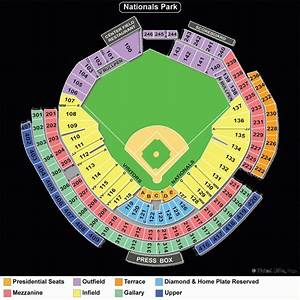 Nationals Seating Chart With Rows