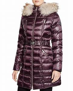 Dawn Levy 2 Quilted Belted With Coyote Fur Trim Hood