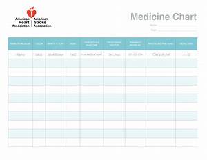 Medicine Chart Templates At Allbusinesstemplates Com