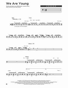 We Are Young Sheet Music Fun Featuring Janelle Monae Drum Chart