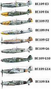 Messerschmitt Bf 109 Luftwaffe Variants Wwii Fighter Planes