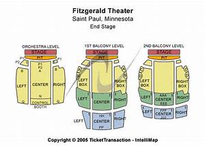 Fitzgerald Theater Seating Chart