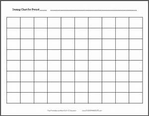 Free Printable 10x8 Horizontal Classroom Seating Chart Student Handouts