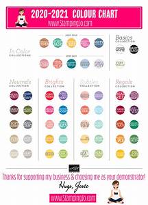 2020 21 Stampin 39 Up Colour Chart Stampin Up Markers Stampin Up