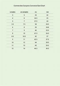Top 101 Images Converse Comme Size Chart In Thptnganamst Edu Vn