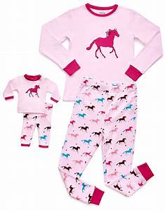 Leveret Leveret Kids Toddler Pajamas Matching Doll Girls Pajamas