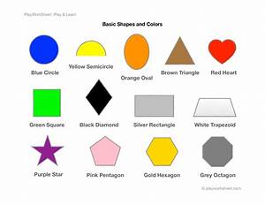 Basic Shapes And Colors Free Printables For Kids