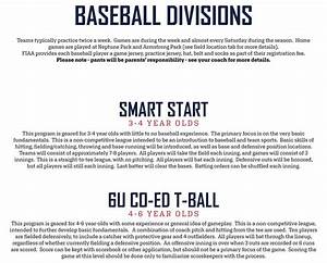 Baseball Age Divisions