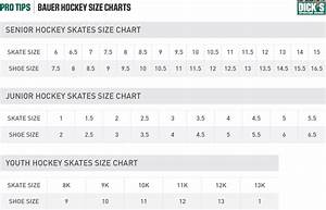 Bauer Hockey Skates Size Chart