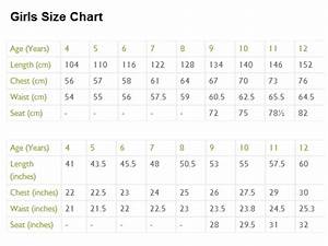 Charts For Kids Size Chart For Kids Online Clothing Sites Baby