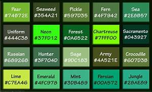 134 Shades Of Green Color With Names Hex Rgb Cmyk Codes 2023 