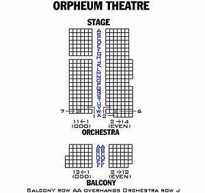 Orpheum Theatre Playbill