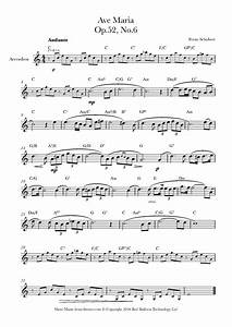 Schubert Ave Sheet Music For Accordion 8notes Com