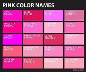 Pink Color Names Graf1x Com
