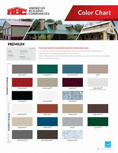 Color Chart Abc Metal Roofing