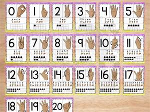 Asl Numbers Posters 0 20 Asl Posters Asl Printable American Etsy Sign