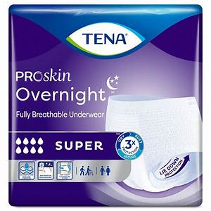 Tena Proskin Overnight Super Protective Disposable Pull On