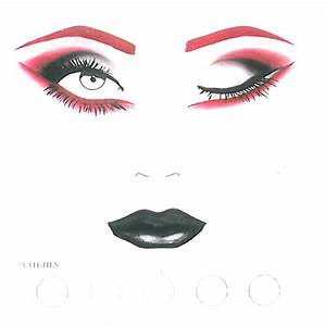 Madam Noire Makeup Studio Illamasqua Halloween Face Chart Look 6
