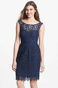 Great Lace Bridesmaids 39 Dresses Lace Navy Dress By Yoo Navy Lace