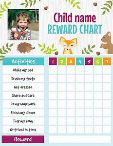 Personalized Reward Chart For Kids Printable Reward Chart Reward Chart