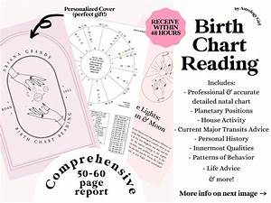 60 Min Personalized Video Birth Chart Reading Custom Birth Chart