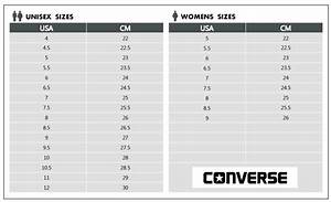 Converse Shoe Size Chart Off 75 Concordehotels Com Tr
