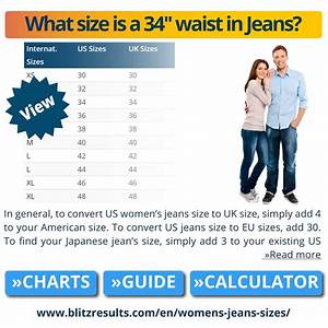 Women 39 S Jeans Size Chart Conversion Sizing Guide