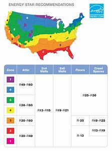 Updated Map Insulation R Value Attic Wall Insulation Attic Insulation