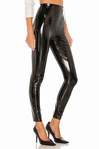 Spanx Faux Patent Leather In Black Revolve