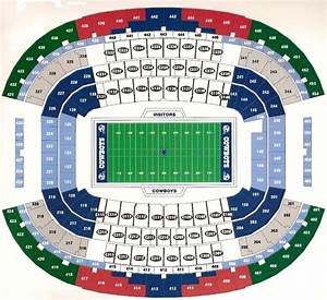 New Dallas Cowboys Stadium Seating Chart Arlington 2009
