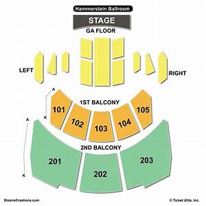 Hammerstein Ballroom Seating Chart Seating Charts Tickets