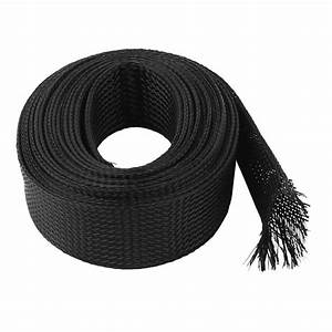 30mm Dia 5m 16ft Length Braided Expandable Cable Sleeve Sleeving