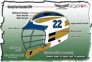 Lacrosse Decals For Cascade Cpv Helmets