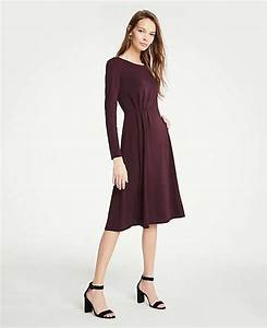 Pleated Waist Flare Dress Taylor Flare Dress Dresses For Work