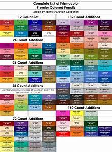 Complete List Of Prismacolor Premier Colored Pencils 39 S Crayon