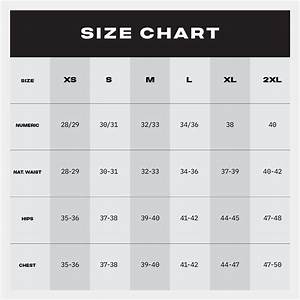 Express Size Chart Men