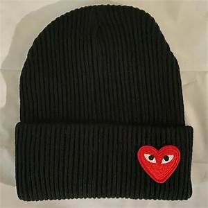 Comme Des Garcons Accessories Comme Des Garons Play White Beanie